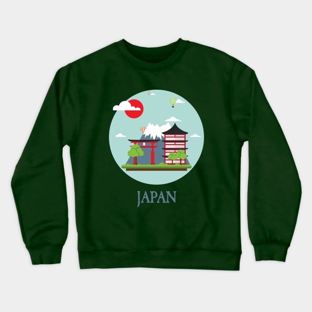 Japan Tokyo Tourist Travellers Edition Crewneck Sweatshirt by PatrioTEEism
